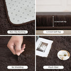 Litanika 8x10 Shag Area Rug for Living Room Bedroom, Non-Shedding Modern Indoor - Image 5
