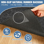 Placoot 2x8 Ft Non Slip Rug Pad Gripper, 1/6-inch Thick Shock-Absorbing Carpet - Image 3