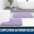 OLANLY Large Bathroom Rugs 59x35, Extra Soft Absorbent Chenille Bath Rugs - Image 7