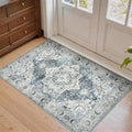 Lessymo 2 x 3 Runner Rug, Machine Washable Entryway Rugs Boho Faux Wool Low by Lessymo
