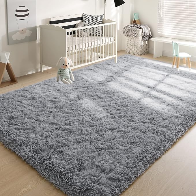YJ.GWL Area Rugs for Living Room Bedroom, 3x5 Machine Washable Small Grey - Image 7
