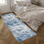 Washable Area Rug 3x10 Entryway Rug: Washable Modern Abstract Soft Thin Rug - Image 2