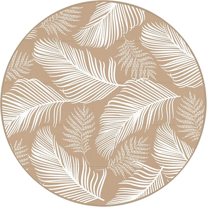 Pauwer Waterproof Outdoor Rug 8ft, Reversible Plastic Straw Patio Camping Rug - Image 8