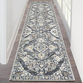 HEBE Hallway Runner Rug 2'x8' Washable Vintage Distressed Area Rugs Non Slip by HEBE