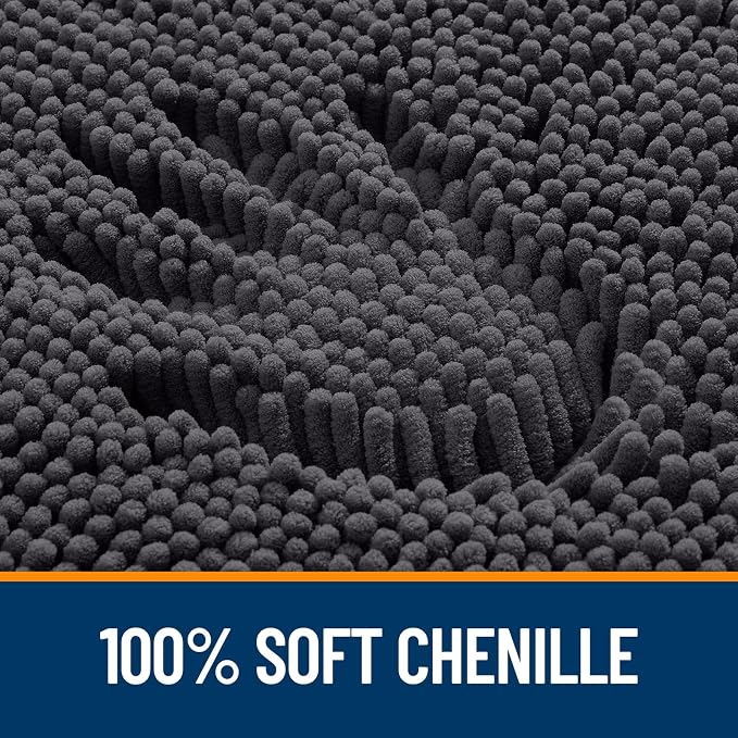 OLANLY Large Bathroom Rugs 70x46, Extra Soft Absorbent Chenille Bath Rugs - Image 3