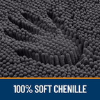 OLANLY Bathroom Rugs 30x20, Extra Soft Absorbent Chenille Bath Rugs, Rubber - Image 3