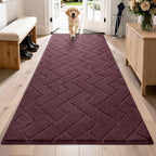 PURRUGS Dirt Trapping Door Mat 32" x 70", Non-Slip Machine Washable Entry Rug by PURRUGS
