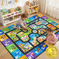 Kids Rug Car Track & Road Map Rug, Soft Non-Slip Playroom Carpet by Unknown