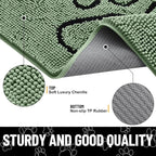Smiry Dog Door Mat for Muddy Paws, Absorbent Dirt Trapper Non Slip Quick Dry - Image 3