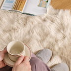 MIULEE Luxury Super Soft Fluffy Area Rug Faux Fur Plush Large Sheepskin Rug - Image 3