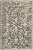 KILOCOCO Area Rug 3x5 Entryway Rug Washable Printed Vintage Floral Rubber - Image 9