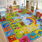 STARUIA ABC Rug for Kids Playroom, Non-Slip Educational Classroom Rug for - Image 3