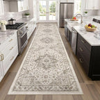 Vintage Hallway Runner Rug 3x12: Large Soft Washable Entryway - Image 8