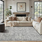 Rugxara 4x6 Area Rugs for Living Room Bedroom, Large Washable Rug, Non Slip & by Rugxara