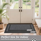 BEQHAUSE Indoor Door Mat 24" x 60", Dirt Trapper Door Mats Non-Slip Entryway - Image 2
