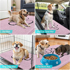 OLANLY Dog Door Mat for Muddy Paws 48x30, Paw Print Design, Absorbs Moisture - Image 7