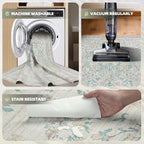 Washable Rugs 8x10 Area Rugs for Living Room, Ultra Soft Faux Wool Retro Carpets - Image 3