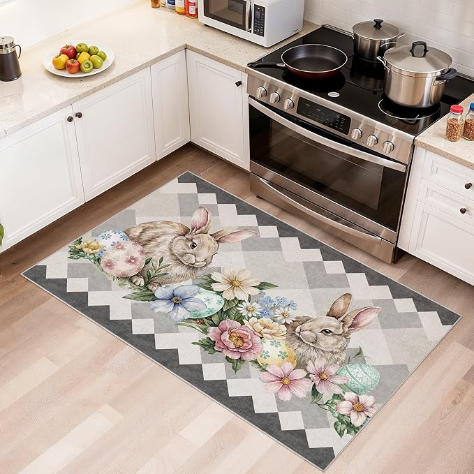 cotiled Area Rug for Living Room, Washable Non-Slip Large Area Rug, Indoor - Image 3