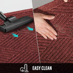 HIYARD Durable Front Door Mat, Absorbent Muddy Dirt Resist Welcome Door Mats - Image 5