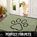 Smiry Dog Door Mat for Muddy Paws, Absorbent Dirt Trapper Non Slip Quick Dry - Image 7