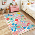 3x4 Washable Kid Bedroom Rug for Girls, Soft Non-Slip Toddler Playroom Carpet by Snoffic