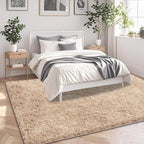 5x7 Beige Area Rugs for Living Room, Fluffy Shag Rug for Bedroom Boys Kids - Image 3