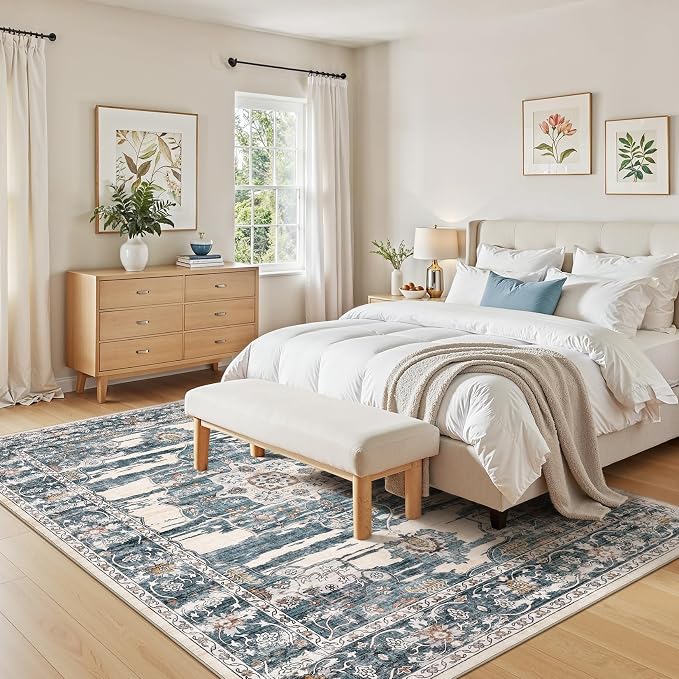 Washable 7x9 Area Rug for Living Room - Image 6