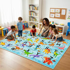 5x7 ABC Classroom Rug for Kids Playroom, Alphabet Rug - Image 3