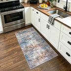 IOHOUZE Abstract Runner Rug 2x4 Ft Entryway Rugs Washable Door Mat Indoor - Image 2
