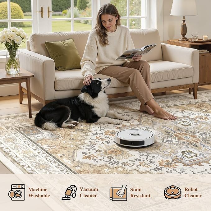 UERMEI 5x7 Area Rug for Living Room - Image 8