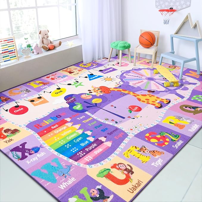 Chicrug Educational Kid Area Rug by ChicrugHomeDecor