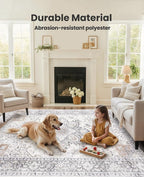 AMADA HOMEFURNISHING 5x7 Area Rugs, Washable Living Room Rug Low-Profile - Image 4