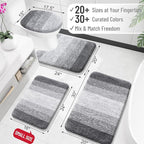 OLANLY Large Bathroom Rugs Mat 45x27, Extra Soft Absorbent Microfiber Bath Rugs - Image 2