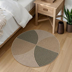 Lahome Enfys Modern Rainbow Round Rug 3ft, Circle Indoor Outdoor Rugs - Image 3