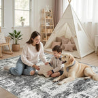 9x12 Area Rugs Living Room Rugs: Large Washable Rug - Image 8