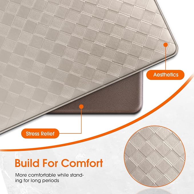 TranquilRelax Kitchen Mats, Cushioned Anti Fatigue Kitchen Mats - Image 6