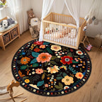 RELEANY Floral 4ft Area Rugs Washable Print Boho Cute Carpet Non Slip Flower - Image 8