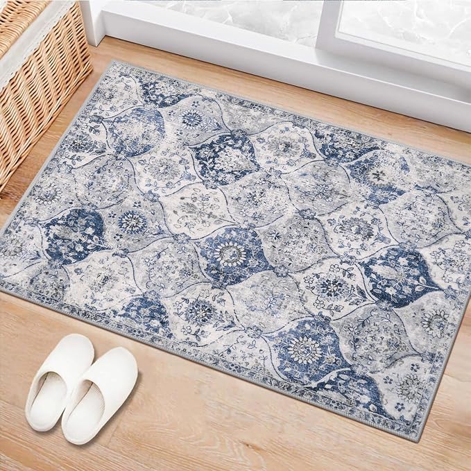 Lahome Moroccan Trellis Washable Rug, 2x3 Kitchen Rugs by Lahome