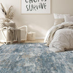 Nakagishi 6x9 Area Rugs Living Room: Washable Abstract Large Neutral Soft Rug - Image 4