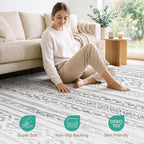 cotiled 9x12 Area Rugs Living Room Rug: Washable Boho Rugs - Image 4