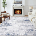 Area Rugs 5x7 Living Room: Large Modern Abstract Washable Rug Soft Anti-Skid - Image 2
