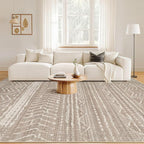 Nakagishi 6x10 Area Rugs Living Room: Washable Boho Large Neutral Soft - Image 4