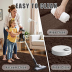 6x9 Area Rugs for Living Room:Ultra Soft Fluffy Shag Brown Rug, Large Fuzzy - Image 6