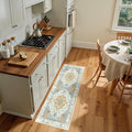 RELEANY Area Rugs Runner 2'x5' Washable Non-Slip, Floral Vintage Distress by RELEANY
