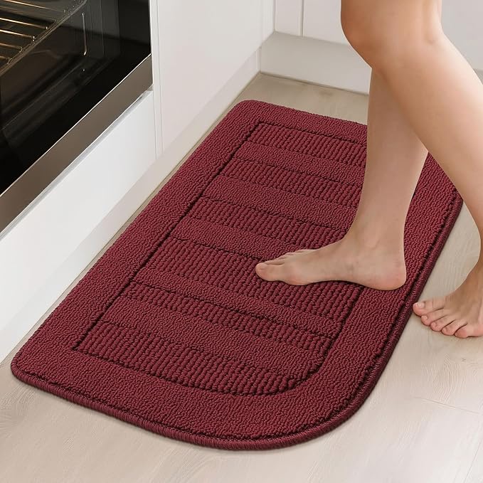 BEQHAUSE 30x18 Inch Kitchen Rug Mat Durable Kitchen Rugs Non-Slip Washable - Image 2