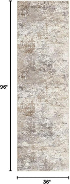 UERMEI 3x8 Washable Runner Rug for Hallway, Non Slip Low Pile Kitchen Carpet - Image 2