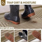 Front Door Mat 31''x47'', Absorbent Dirt Resist Washable Non Slip Low-Profile - Image 8