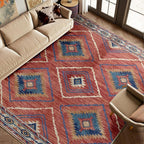 BESTSWEETIE Area Rug 7x9Rug Machine Washable Non-Slip Low Pile Print Pattern - Image 7