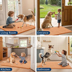 Smiry Dog Door Mat for Muddy Paws 71x46, Absorbent Dirt Trapper, Non-Slip - Image 7