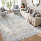 Lahome Flavie Boho Light Blue Area Rug 8x10 - Image 8
